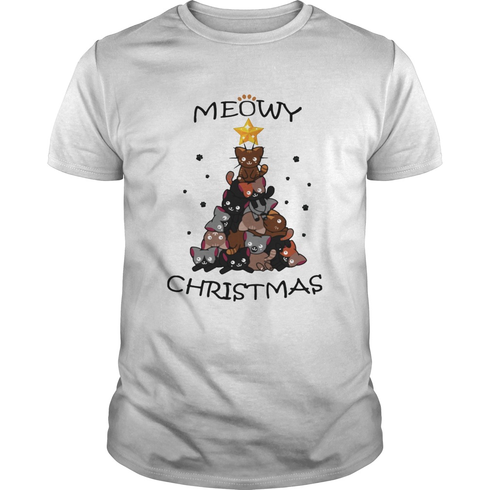 Meowy Christmas Tree Cute Merry Xmas shirt Meowy Christmas Tree Cute Merry Xmas shirt