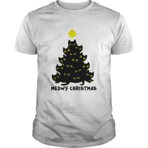 Meowy Christmas tree shirt