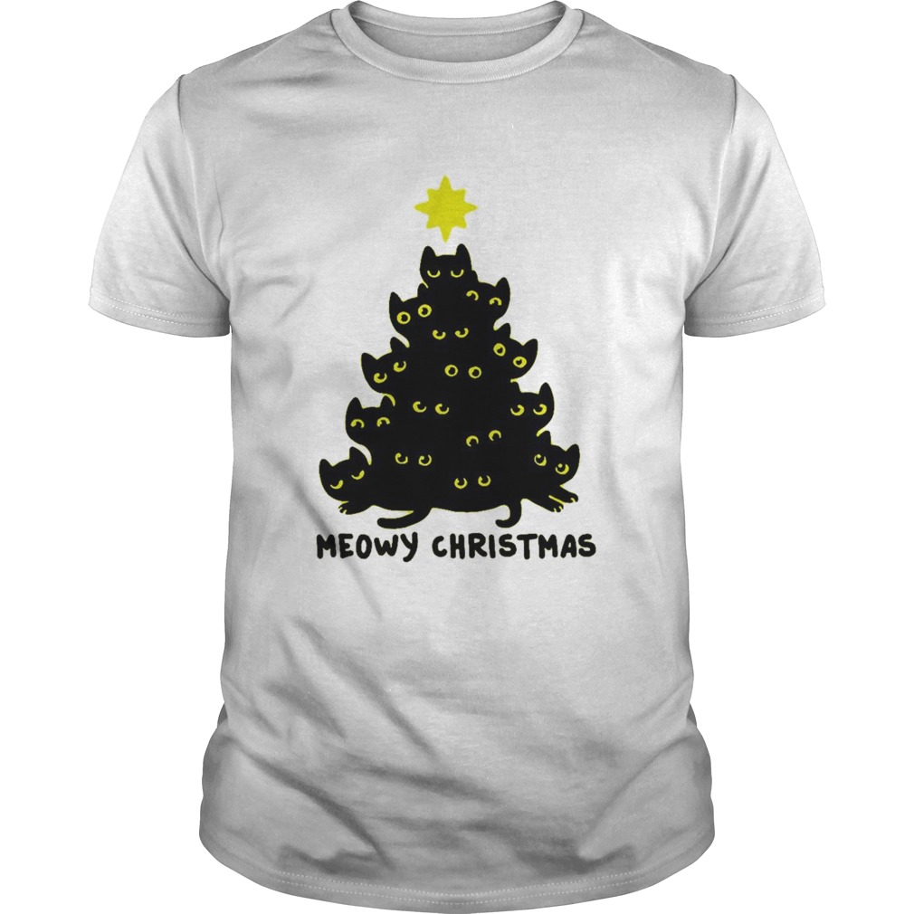Meowy Christmas tree shirt Meowy Christmas tree shirt