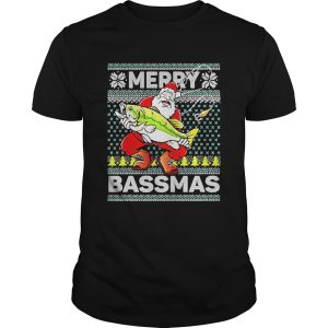 Merry Bassmas Fish Santa Christmas 2020 shirt