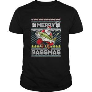Merry Bassmas Fish Santa Ugly Christmas shirt