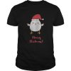 Merry Chickmas Chicken Hat Santa Clause shirt