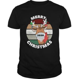 Merry Christmas 2020 Reindeer Wear Mask Vintage shirt