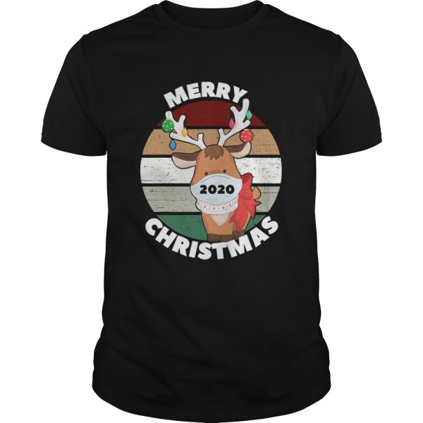 Merry Christmas 2020 Reindeer Wear Mask Vintage shirt