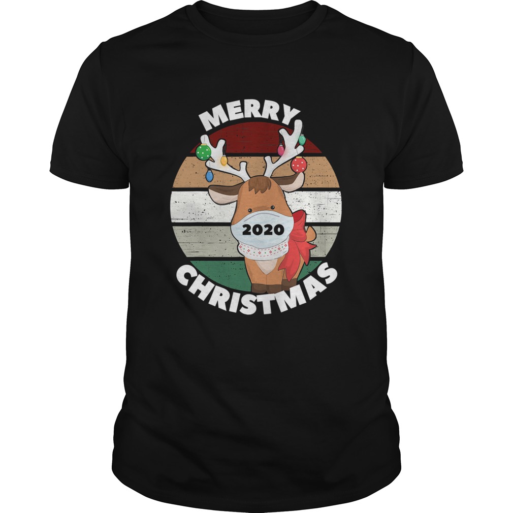 Merry Christmas 2020 Reindeer Wear Mask Vintage shirt Merry Christmas 2020 Reindeer Wear Mask Vintage shirt