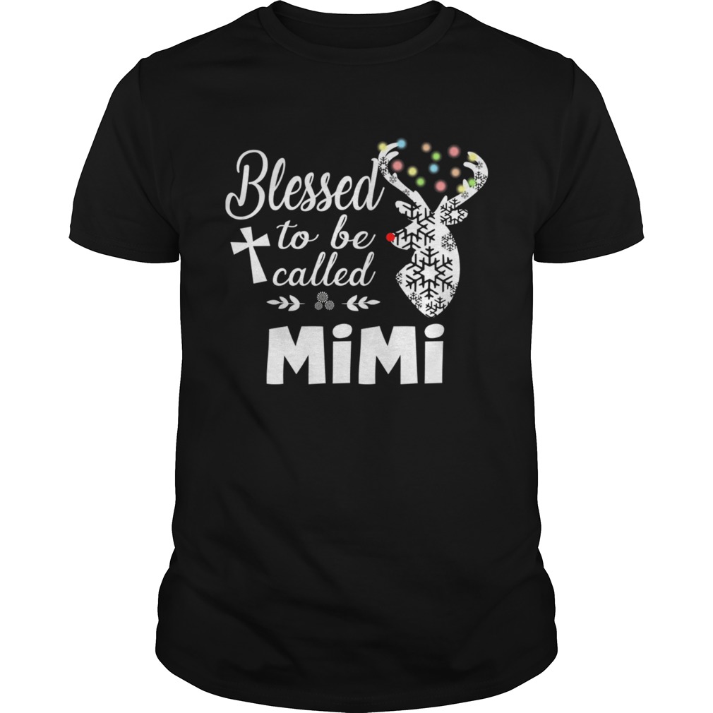 Merry Christmas Blessed To Be Called Mimi TShirt Merry Christmas Blessed To Be Called Mimi TShirt