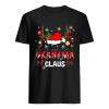 Merry Christmas Grandma Claus Hat Santa T-Shirt