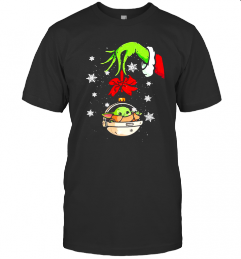 Merry Christmas Grinch Holding Baby Yoda T-Shirt Merry Christmas Grinch Holding Baby Yoda T-Shirt