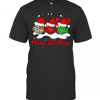 Merry Christmas Grinch Leopard Wear Hat Santa T-Shirt