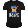 Merry Christmas Happy Hanukkah French Mastiff Dog Funny Noel Xmas shirt
