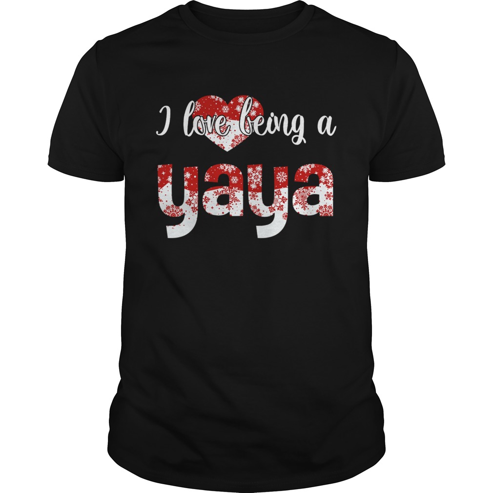 Merry Christmas I Love Being A Yaya Gift For Xmas TShirt Merry Christmas I Love Being A Yaya Gift For Xmas TShirt