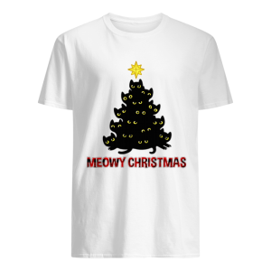 Merry Christmas Meowy Christmas Cat Lover T-Shirt
