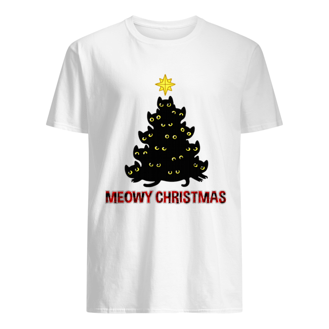Merry Christmas Meowy Christmas Cat Lover T-Shirt Merry Christmas Meowy Christmas Cat Lover T-Shirt