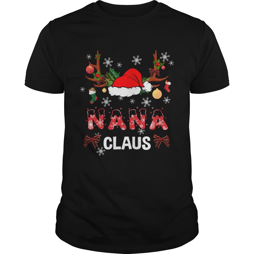 Merry Christmas Nana Claus Hat Santa TShirt Merry Christmas Nana Claus Hat Santa TShirt