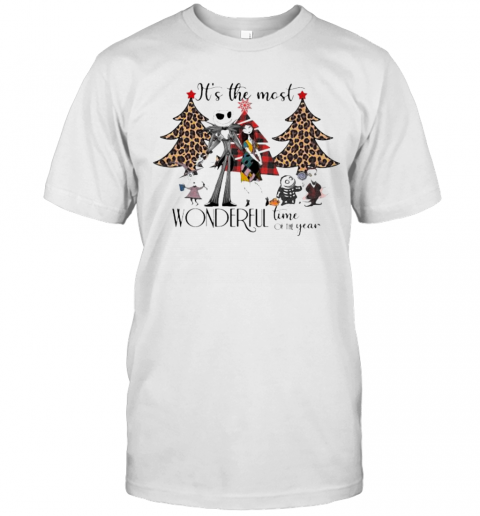 Merry Christmas Nightmare It'S The Most Wonderful Time Of The Year Leopard T-Shirt Merry Christmas Nightmare It'S The Most Wonderful Time Of The Year Leopard T-Shirt