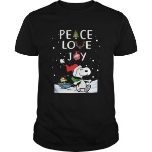 Merry Christmas Peanuts Snoopy Peace Love Joy shirt
