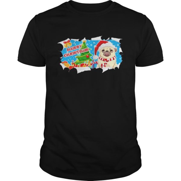Merry Christmas Pug shirt
