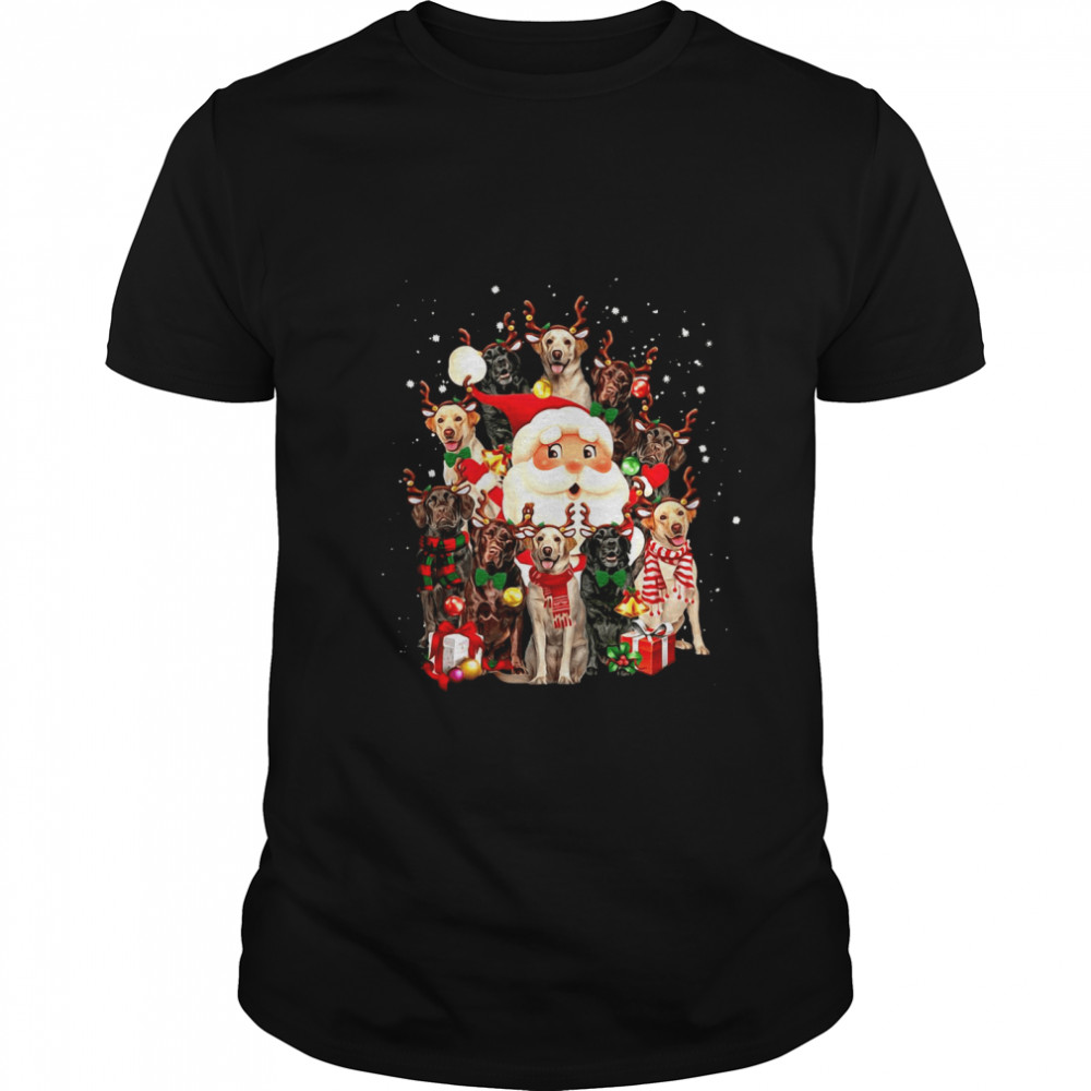 Merry Christmas Santa Claus Labrador Retriever Dogs shirt Merry Christmas Santa Claus Labrador Retriever Dogs shirt
