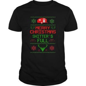 Merry Christmas Shitters Full Camping Lover Gift TShirt