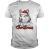 Merry Christmas Siberian Husky Dog shirt