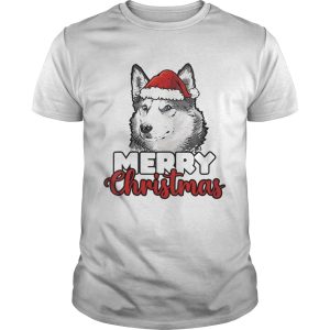 Merry Christmas Siberian Husky Dog shirt
