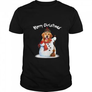 Merry Christmas Snow Golden Retriever shirt
