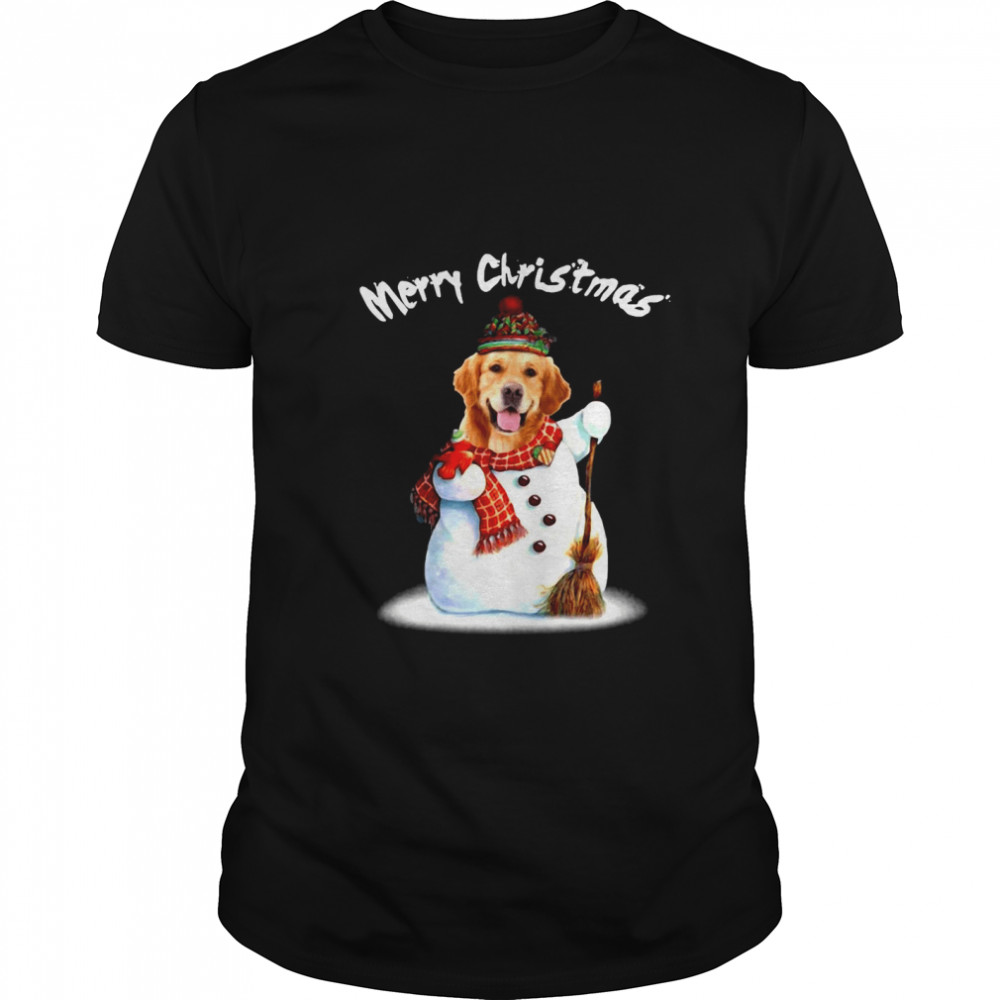 Merry Christmas Snow Golden Retriever shirt Merry Christmas Snow Golden Retriever shirt