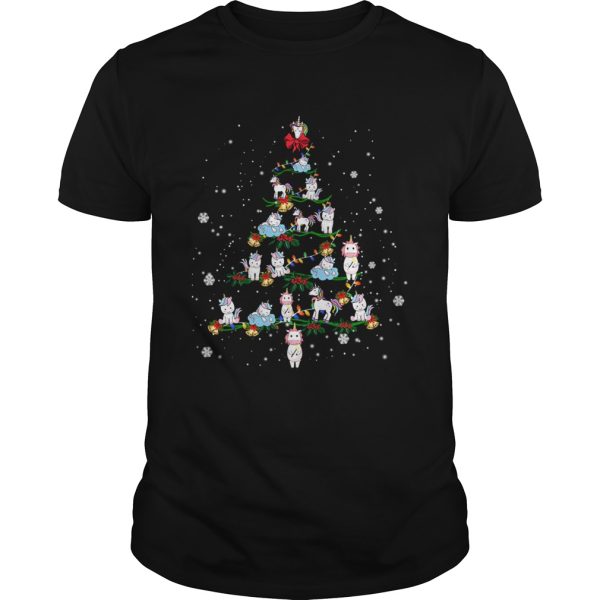 Merry Christmas Unicorn Tree Xmas Funny Unicorn Lover Gift TShirt