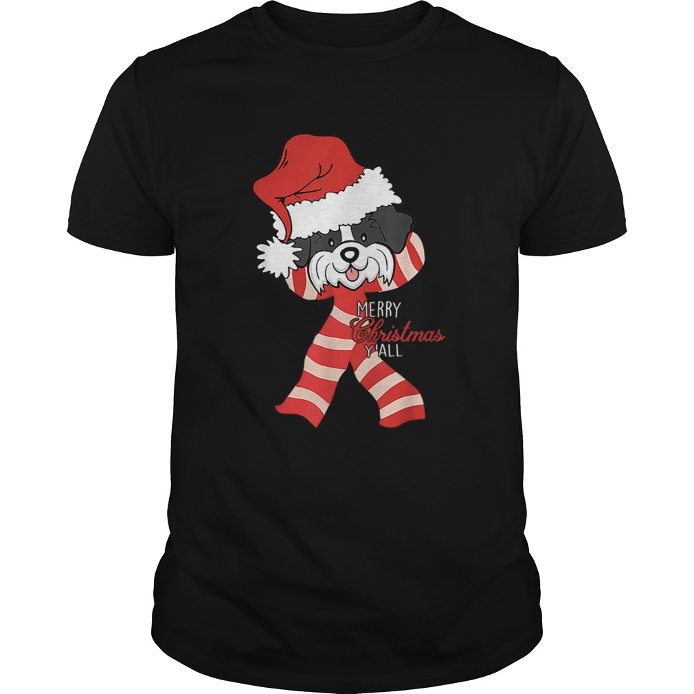 Merry Christmas Yall Santa Shih Tzu Dog Xmas lover gift shirt Merry Christmas Yall Santa Shih Tzu Dog Xmas lover gift shirt