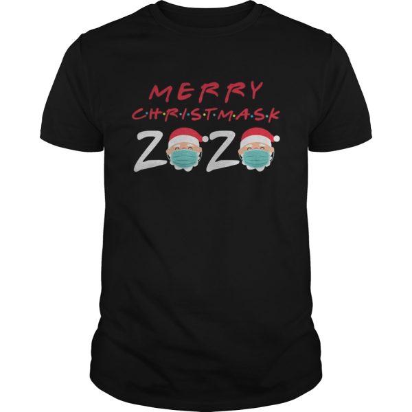 Merry Christmask 2020 Funny Santa Wear Mask Quarantine Xmas shirt