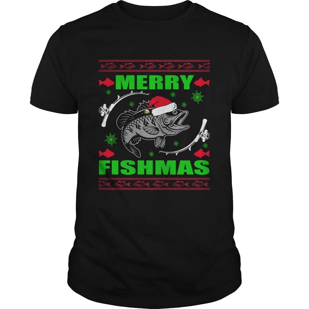 Merry Fishmas Funny Christmas Xmas For Fishers TShirt Merry Fishmas Funny Christmas Xmas For Fishers TShirt