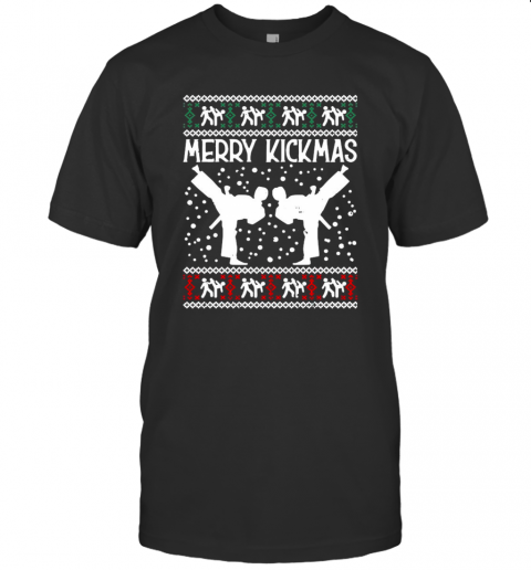 Merry Kickmas Ugly Christmas Karate Jiu Jitsu Martial Gift Pullover T-Shirt Merry Kickmas Ugly Christmas Karate Jiu Jitsu Martial Gift Pullover T-Shirt