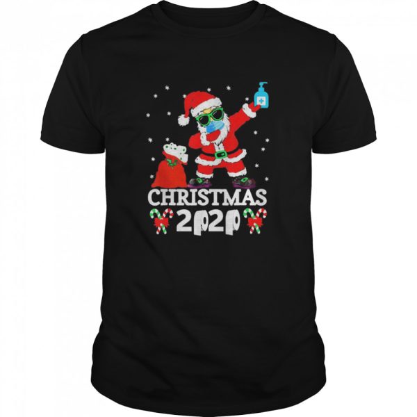 Merry Quarantine Christmas 2020 Pajamas Family Xmas Dabbing shirt