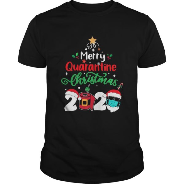 Merry Quarantine Christmas 2020 Toilet Paper Satan Claus shirt
