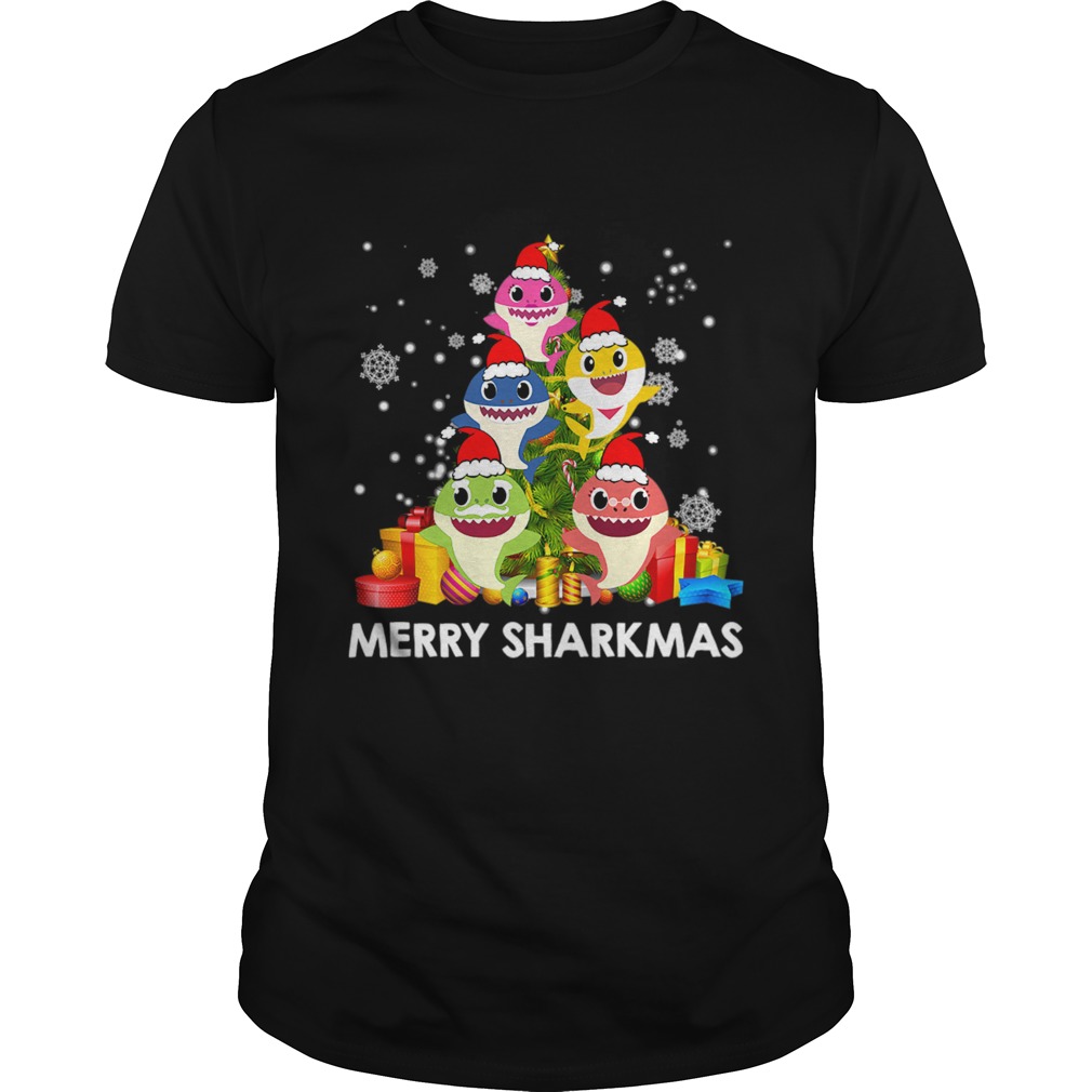 Merry Sharkmas Shark Santa Ugly Christmas Lights Boys Xmas shirt Merry Sharkmas Shark Santa Ugly Christmas Lights Boys Xmas shirt
