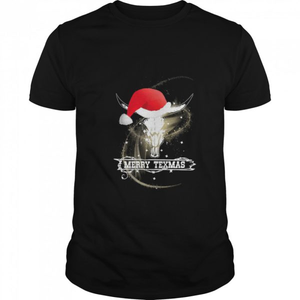 Merry Texmas Skull Cow Ugly Christmas shirt