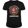 Merry christmas quarantine 2020 dabbing santa ugly vintage shirt