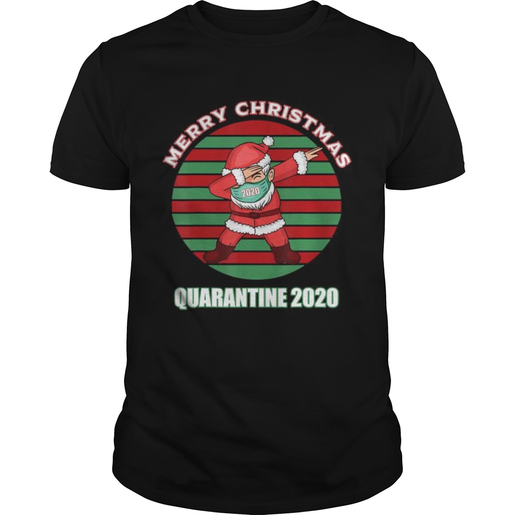 Merry christmas quarantine 2020 dabbing santa ugly vintage shirt Merry christmas quarantine 2020 dabbing santa ugly vintage shirt