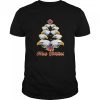 Merry christmas tree eagles british flag shirt