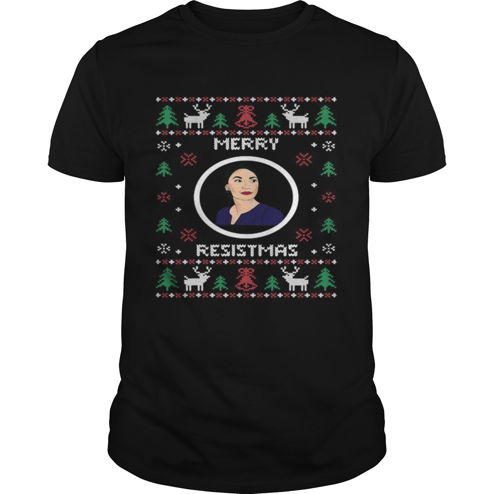Merry resistmas aoc alexandria ocasio christmas ugly shirt Merry resistmas aoc alexandria ocasio christmas ugly shirt