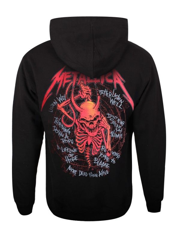 Metallica Skull Screaming Red 72 Seasons Men’s Black Pullover Hoodie