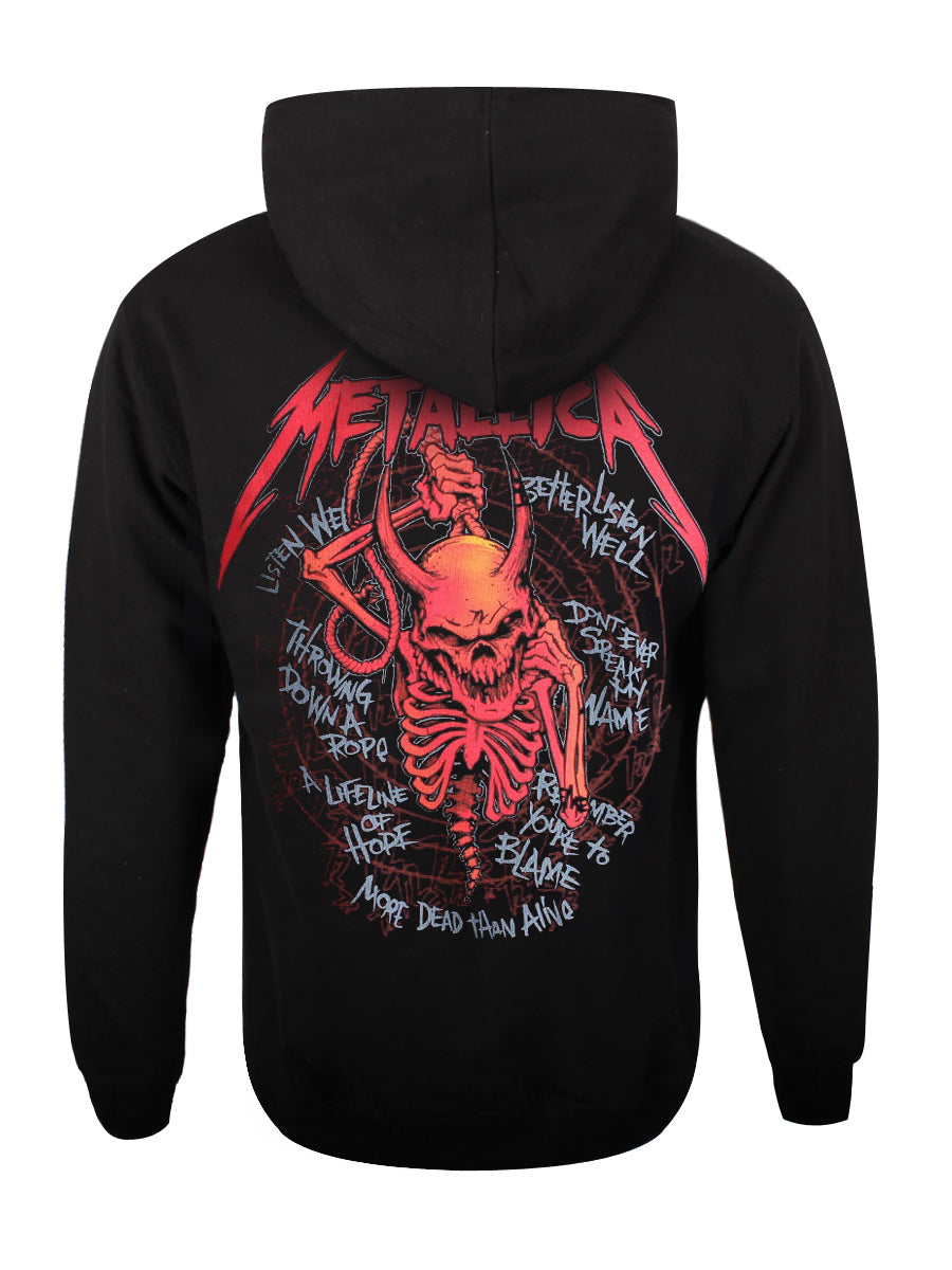 Metallica Skull Screaming Red 72 Seasons Men's Black Pullover Hoodie