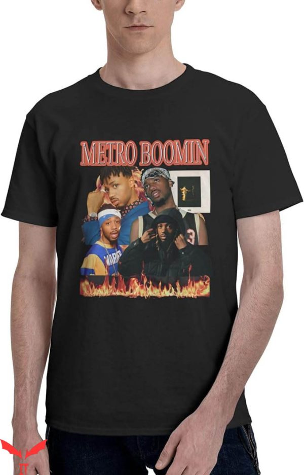 Metro Boomin T-Shirt Casual Running Tee Shirt Halloween
