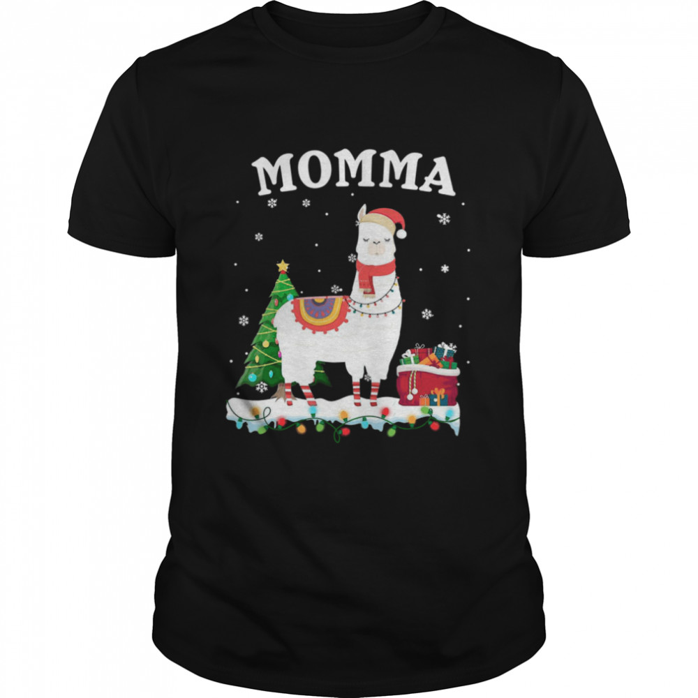 Momma Llama Christmas Costume Tree Gift shirt Momma Llama Christmas Costume Tree Gift shirt
