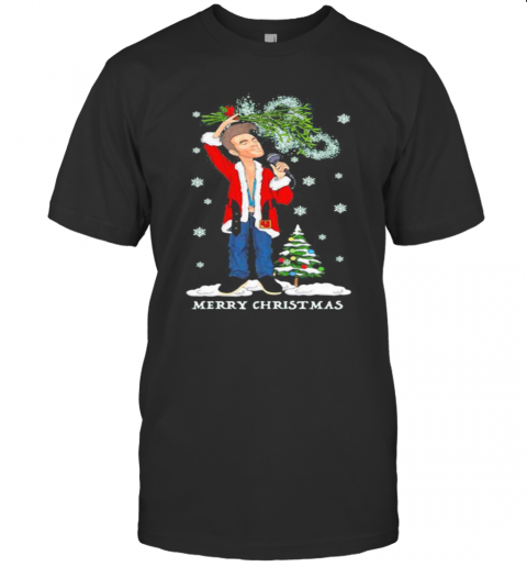 Morrissey Santa Merry Christmas Tree T-Shirt Morrissey Santa Merry Christmas Tree T-Shirt