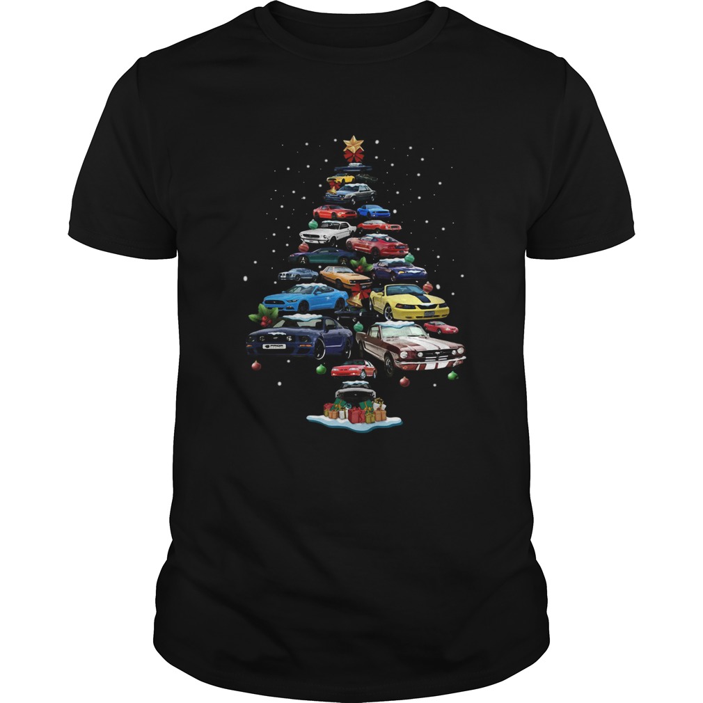 Mustang Car Christmas Tree shirt Mustang Car Christmas Tree shirt