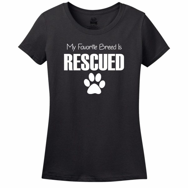 My Favorite Breed Is Rescued Women’s T-Shirt
