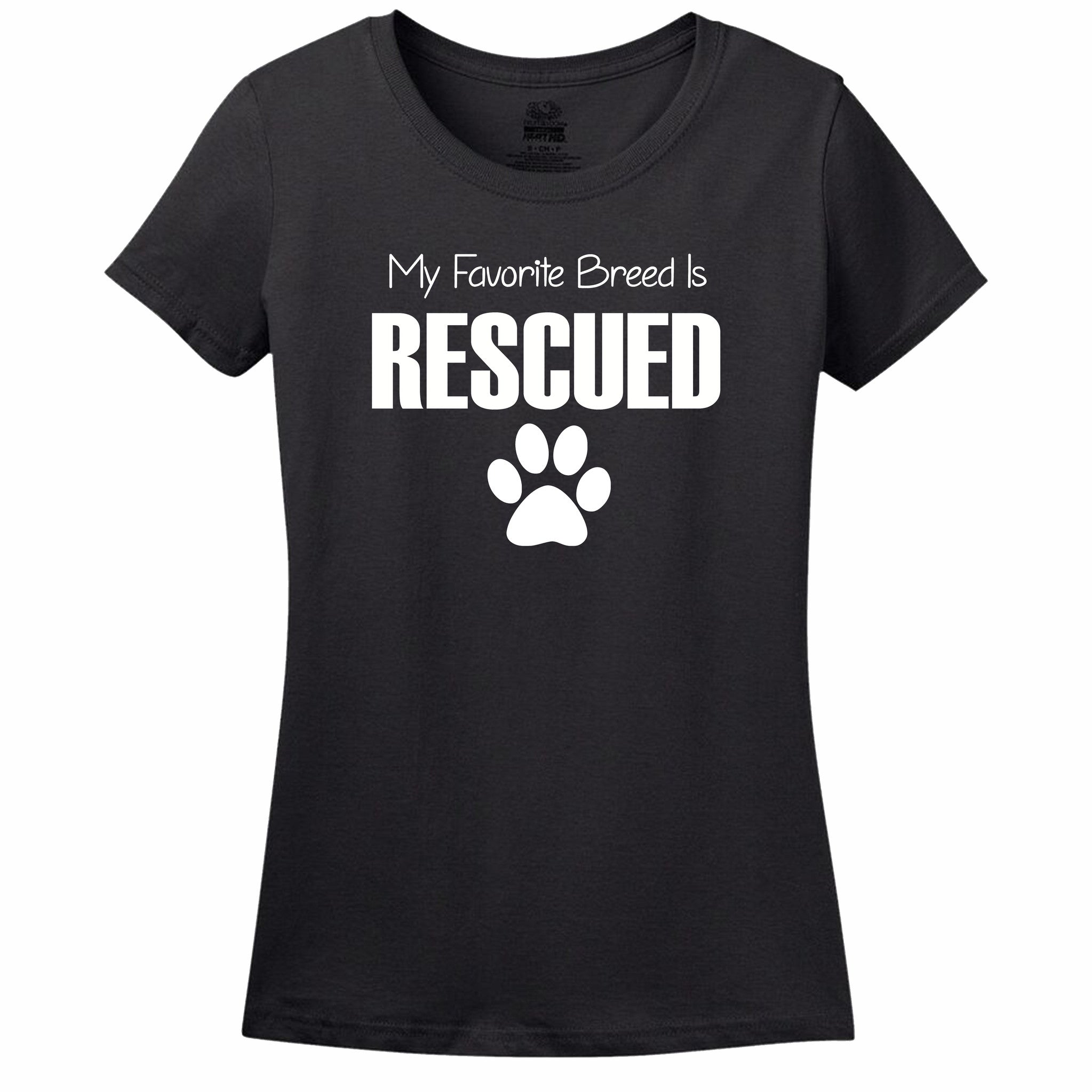 My Favorite Breed Is Rescued Women's T-Shirt My Favorite Breed Is Rescued Women's T-Shirt