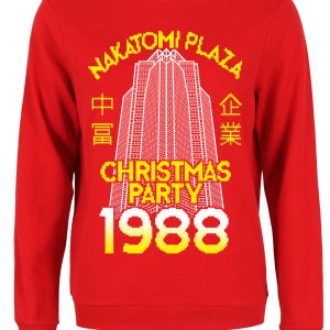 Nakatomi Plaza Ladies Red Christmas Jumper