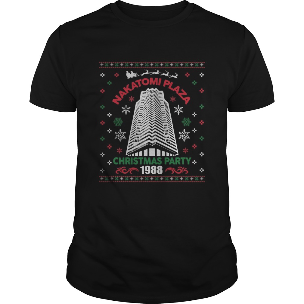 Nakatomi plaza 1988 christmas party ugly christmas shirt Nakatomi plaza 1988 christmas party ugly christmas shirt
